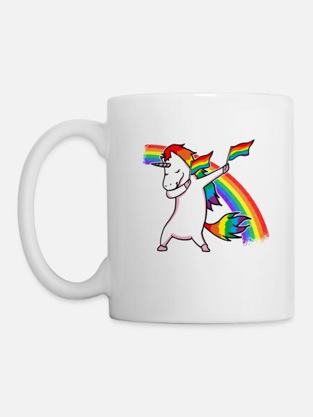 Einhorn LGBT Geschenk - Tasse - Weiß