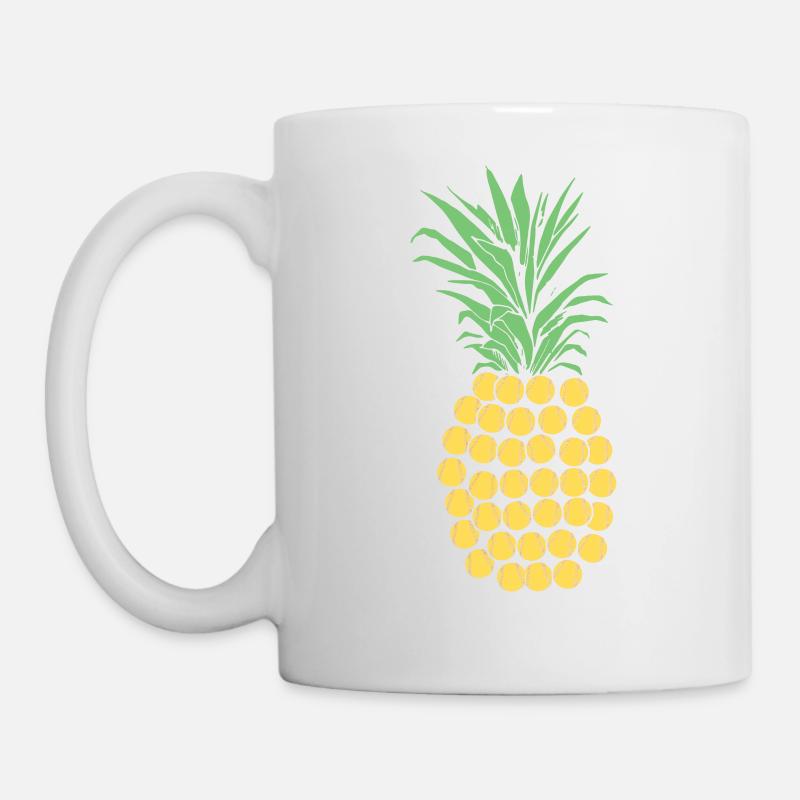 Cadeau d'ananas de softball - Mug blanc - blanc