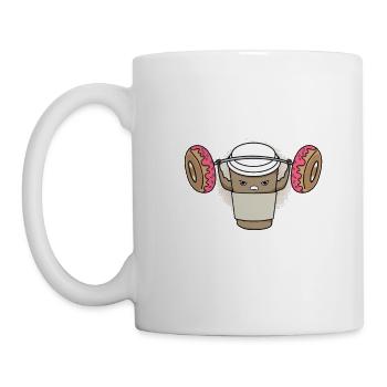Strong coffee gift - Mug - white - Left