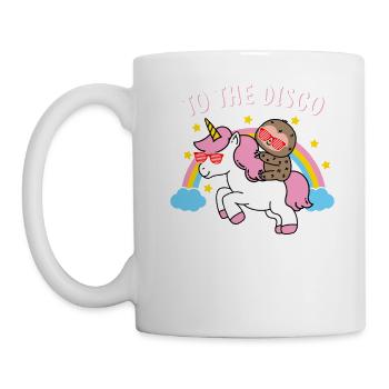 Au cadeau disco - Mug blanc - blanc - Gauche