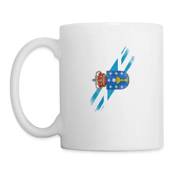 Drapeau galicien britannique - Galice et fierté britannique - Mug blanc - blanc - Gauche