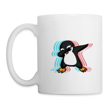 Dabbing penguin gift - Mug - white - Left