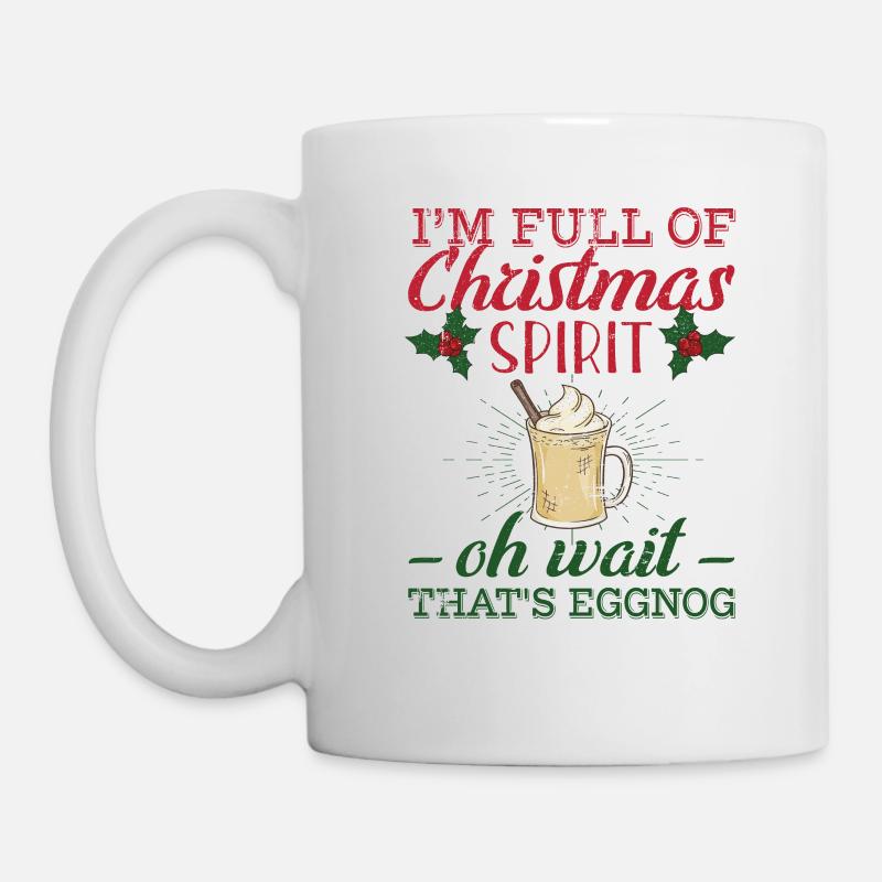 Je suis plein d'esprit de Noël Oh attendez c'est - Mug blanc - blanc