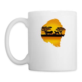 Lion Africa gift - Mug - white - Left