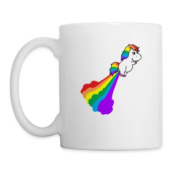 Cadeau de Licorne pour les amoureux de la Licorne - Mug blanc - blanc - Gauche