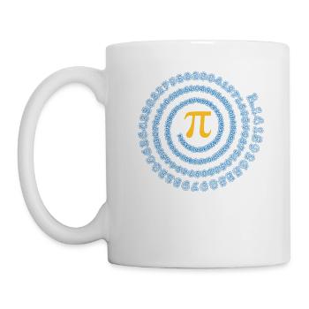 cadeau de maths de symbole de pi - Mug blanc - blanc - Gauche