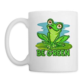 Froschliebhaber | Grün sein - Tasse - Weiß - Links
