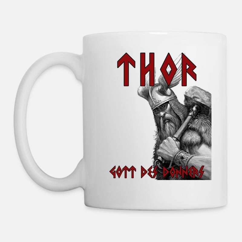Thor - Gott des Donners - Tasse - Weiß