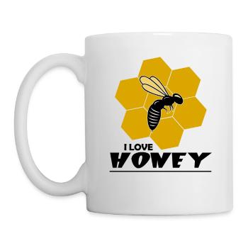 I LOVE HONEY - Tasse - Weiß - Links