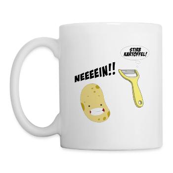 STIRB KARTOFFEL! - Tasse - Weiß - Links