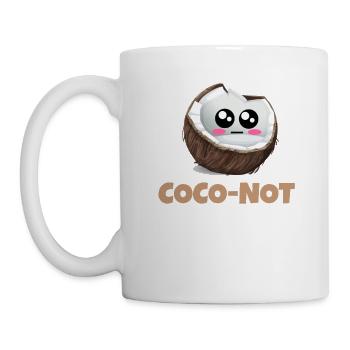 Coco nicht lustig Coconut Pun - Tasse - Weiß - Links