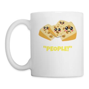 Say People Funny Cheese Pun - Mug - white - Left