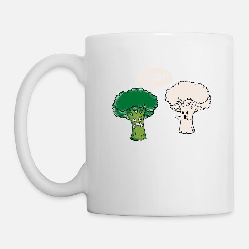 broccoli and cauliflower gift - Mug - white