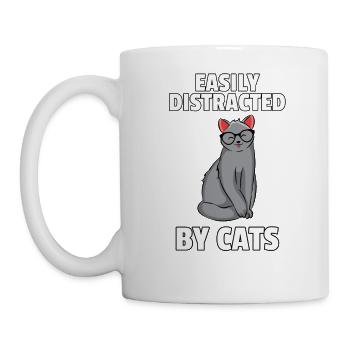 Chat Chaton Doux Drôle Cadeau Maine Coon - Mug blanc - blanc - Gauche
