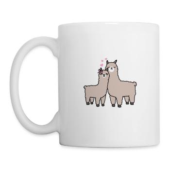 Cute baby alpaca gift - Mug blanc - blanc - Gauche