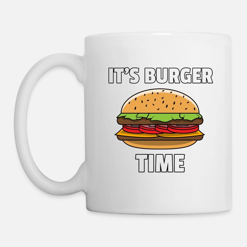 Burger Fast Food Cheeseburger Hamburger Gift - Mug - white
