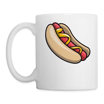 Hot Dog Hot Dog Fast Food Stand Bosna Fun - Mug - white - Left