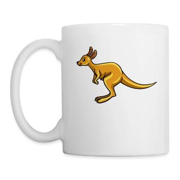 Kangaroo Australia Kangaroo Funny Sweet Wild - Mug - white - Left