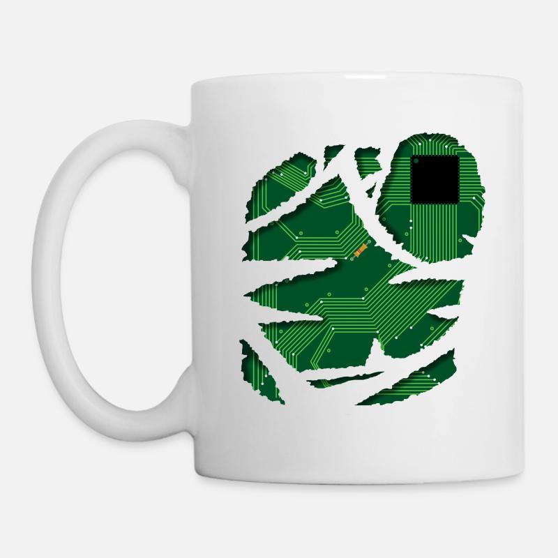 Stromkreis / Strom / Schaltplan / Technik Shirt - Tasse - Weiß