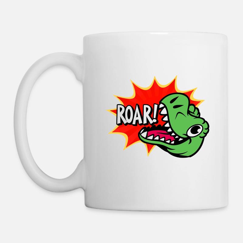 Dinosaur ROAR - Mug blanc - blanc