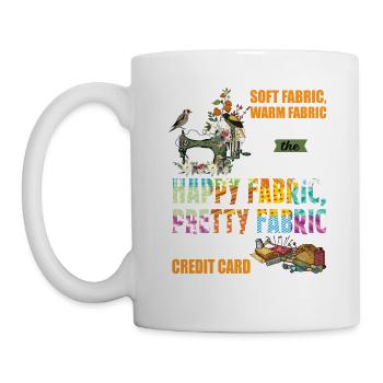Soft Fabric Warm Fabric Buy It By The Yard Funny - Mug blanc - blanc - Gauche