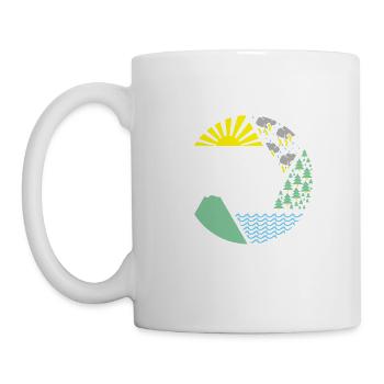 aperture elements weather gift - Mug - white - Left