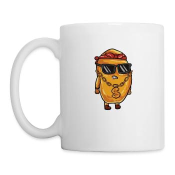 Chicken Nugget Nug Nuggs Fast Food Gangster Life - Tasse - Weiß - Links