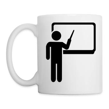 Lehrer - Tasse - Weiß - Links