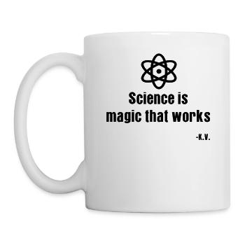 Science is magic that works | K.V. Shirt - Mug - white - Left