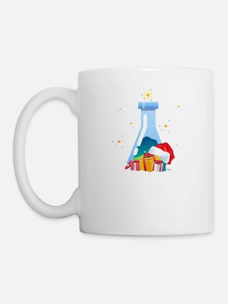 Ho Ho Ho Oh Chemist Tree Funny Chemistry Lovers - Tasse - Weiß