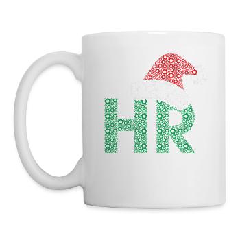HR Santa Hat Human Resource Management Funny - Tasse - Weiß - Links