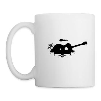 Gitarre - Guitar / Acoustic Guitar - Tasse - Weiß - Links