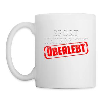 Sportunterricht Überlebender Schule Abitur - Tasse - Weiß - Links