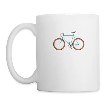 Bicycle mountain bike road bike MTB gift idea - Mug - white - Left