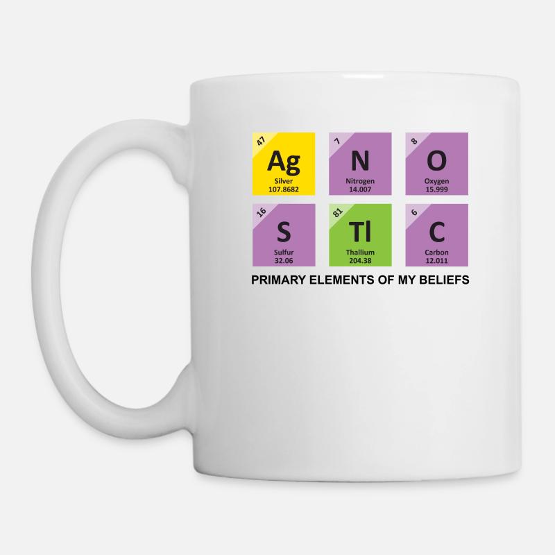 AgNOStiC | The Primary Elements Of My Beliefs - Mug - white