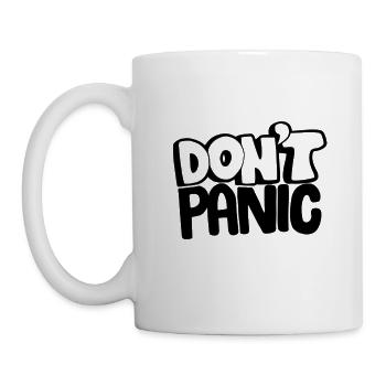 Pas de panique - Mug blanc - blanc - Gauche