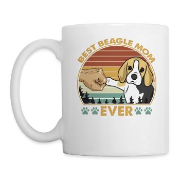 Best Beagle Mom Ever T-Shirt - Mug - white - Left