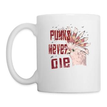 Parrot Cockatoo Punks Never Die Gift - Mug - white - Left