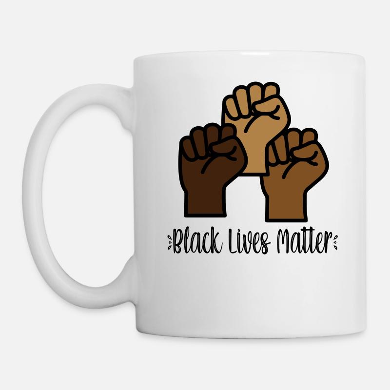 BLM Solidarität - Tasse - Weiß