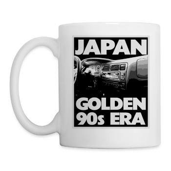 Japan Goldene Ära der 90er Jahre - Auto - Tasse - Weiß - Links