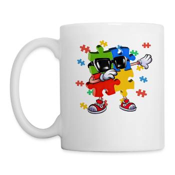 Dabbing Puzzle Piece - Mug - white - Left