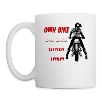 Biker Wife Biker Lady Female Biker - Mug - white - Left