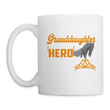 Grand-père & Grand-père Her Hero His Princess - Mug blanc - blanc - Gauche