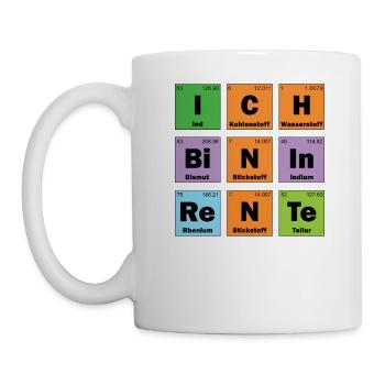 Rente Renteneintritt Chemie Lehrer Chemiker - Tasse - Weiß - Links