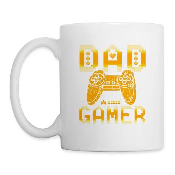 I Have Two Titles Dad and Gamer - Mug blanc - blanc - Gauche