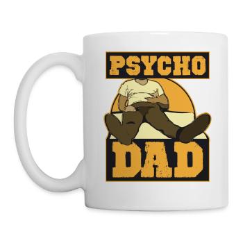 Psycho Dad watching Bundy on the sofa Psycho Dad - Mug - white - Left