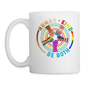 Humankind Be Both LGBT Gay Pride - Tasse - Weiß - Links