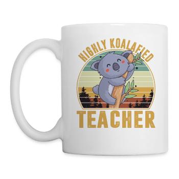 Highly Koalafied Teacher - Mug blanc - blanc - Gauche