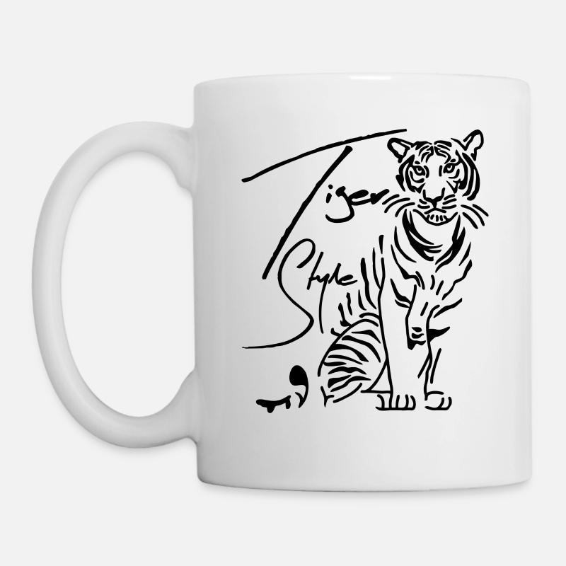 Tiger Style - Tiger Katzen - Tasse - Weiß