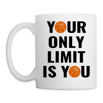 Basketball Basketballer Basketballmanschaft Spruch - Tasse - Weiß - Links